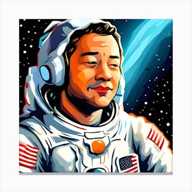 Astronaut Portrait Canvas Print