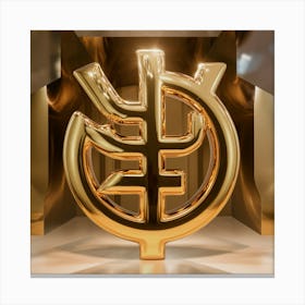 Gold Logo Canvas Print