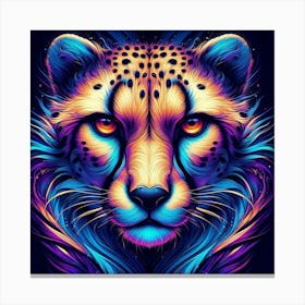 Cheetah Painting Canvas Print