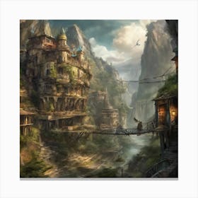 Fantasy City 65 Canvas Print