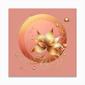 Golden Flower 2 Canvas Print