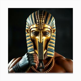 Asm A Fighter Wears An Ancient Egyptian Mask 620af18f Fba5 47d8 A5d8 13ab52b5f31f Canvas Print