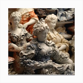 Porcelain Figurines Canvas Print