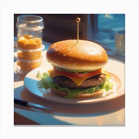 Burger 25 Canvas Print