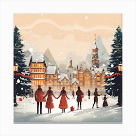 Christmas In Switzerland Canvas Print