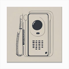 Call Phone Illustration Canvas Print