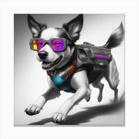 Sci Fi Dog Canvas Print