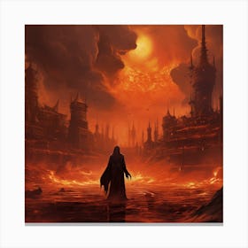 Dark Lord Of The Rings Canvas Print