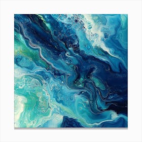 Blue And Green Abstract Painting Leinwandbilder