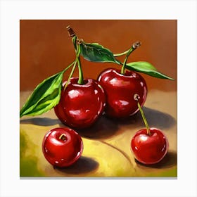 Two Cherrys Canvas Print