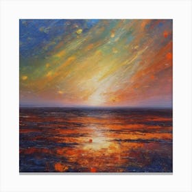 Outer Space Horizon Canvas Print