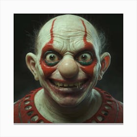 Clown Portrait Canvas Print