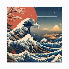 Great Wave Off Kanagawa 1 Canvas Print