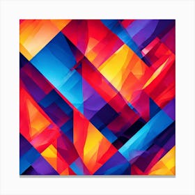Vibrant Geometric Abstract Art Canvas Print