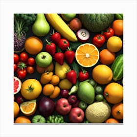 Fruit Stock Canvas Print