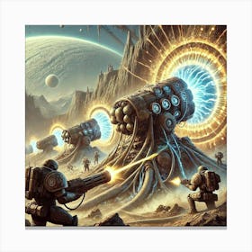 Mantle Wardens Earth Elemental Cannons Canvas Print