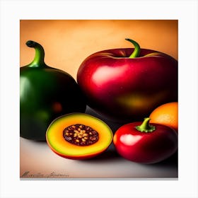 Fruit And Vegetables Canvas Print