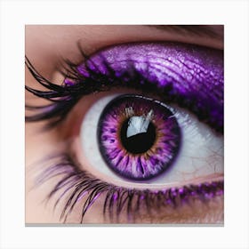 Purple Eye 7 Canvas Print