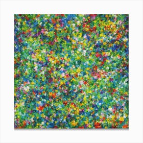 Flowers In A Field Canvas Print