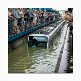 Water Resistant Train Technology Canvas Print