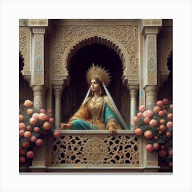 Virgin On The Balcony94 Canvas Print