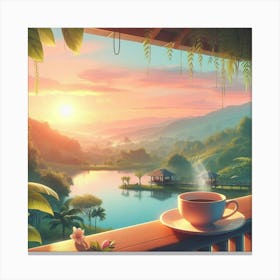 Sunrise In The Morning 1 Canvas Print