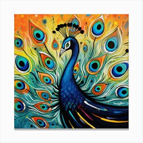 Peacock 24 Canvas Print