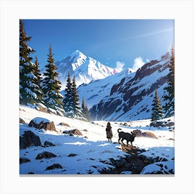 Anime Winter Wall Art Decoration Canvas Print