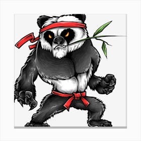 Ninja Panda Canvas Print