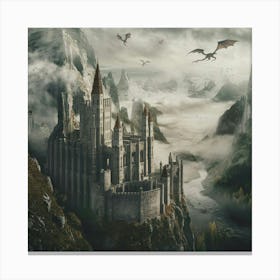 Ancient Castle in the Mountains Canvas Print