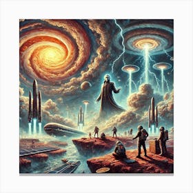 An Artistic Depiction Of The Origins Of The Jovian Canvas Print