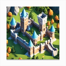 Castle In The Forest 8 Canvas Print