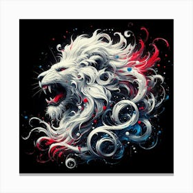 Lion Art Canvas Print