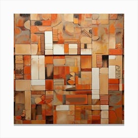 Default Design A Geometric Pattern In Warm Tones To Add A Touc 3 Canvas Print