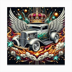 Crow Truck Canvas Print