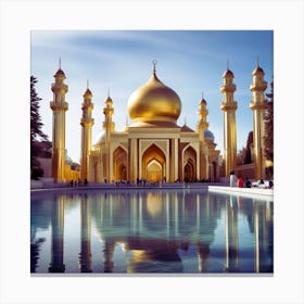 Golden Mosque Canvas Print
