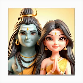 Lord Shiva 4 Canvas Print