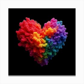 Rainbow Heart 2 Canvas Print