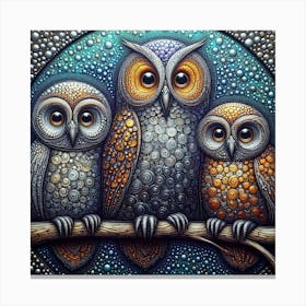 Owls Canvas Print