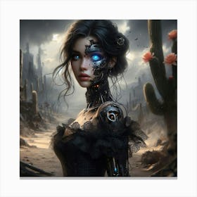 Robot Girl 12 Canvas Print