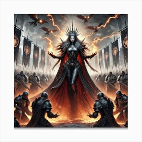 Queen Sorath Empire Command Converted Canvas Print