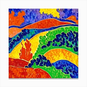 Colorful Landscape Canvas Print