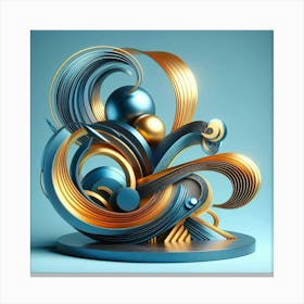 Abstract Sculpture Canvas Print