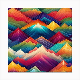 Abstract Mountains 2 Canvas Print