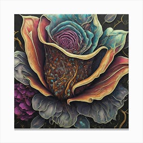 Psychedelic Rose Canvas Print