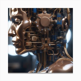 Robot Head 42 Canvas Print