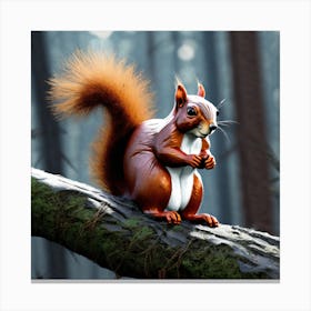 Red Squirrel 21 Canvas Print