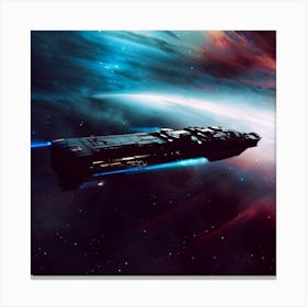 Spaceship In Space 2 Canvas Print