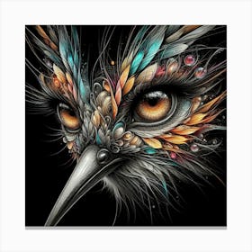 gloomy bird Canvas Print