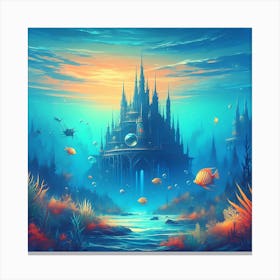 Underwater Palace 4 1 Canvas Print